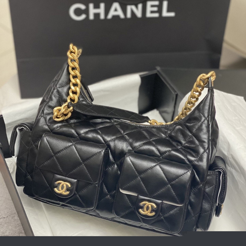 Ch*el top handle bags